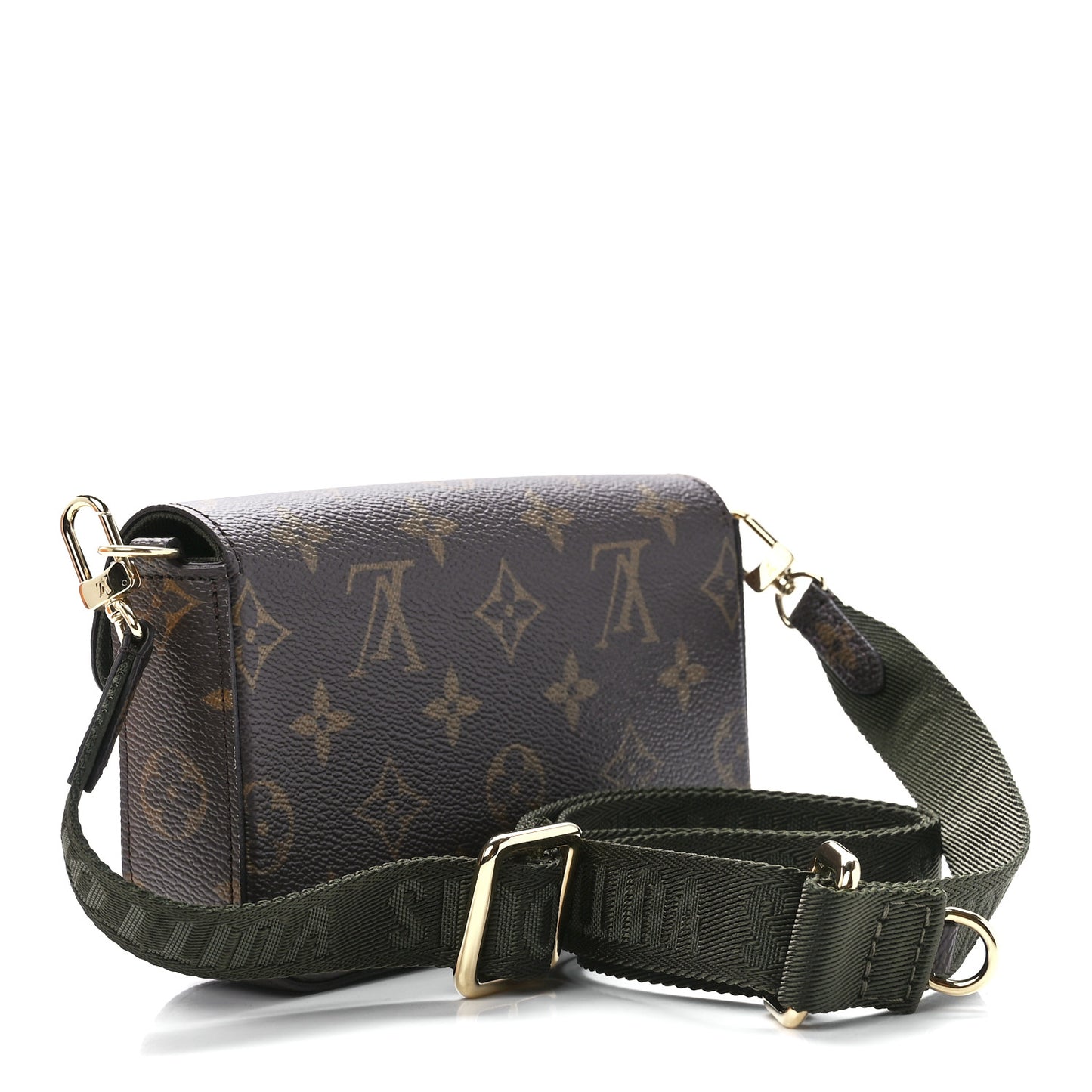 Monogram Felicie Strap & Go Kaki