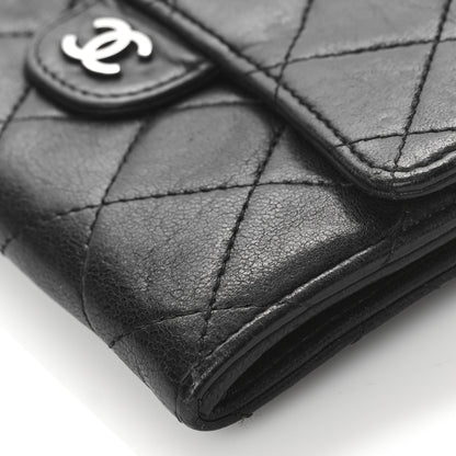 Chanel Lambskin Quilted Flap Card Holder Black 9 of 11