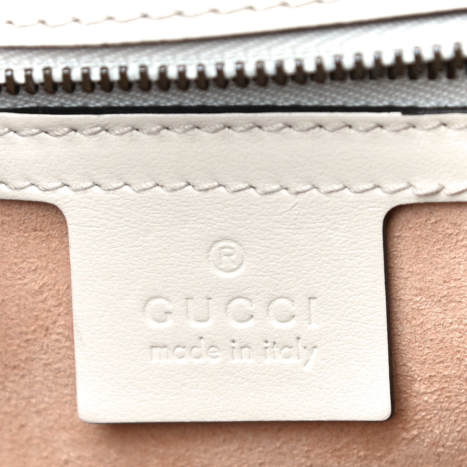 Gucci Calfskin Matelasse Small GG Marmont Top Handle Shoulder Bag White 5 of 19