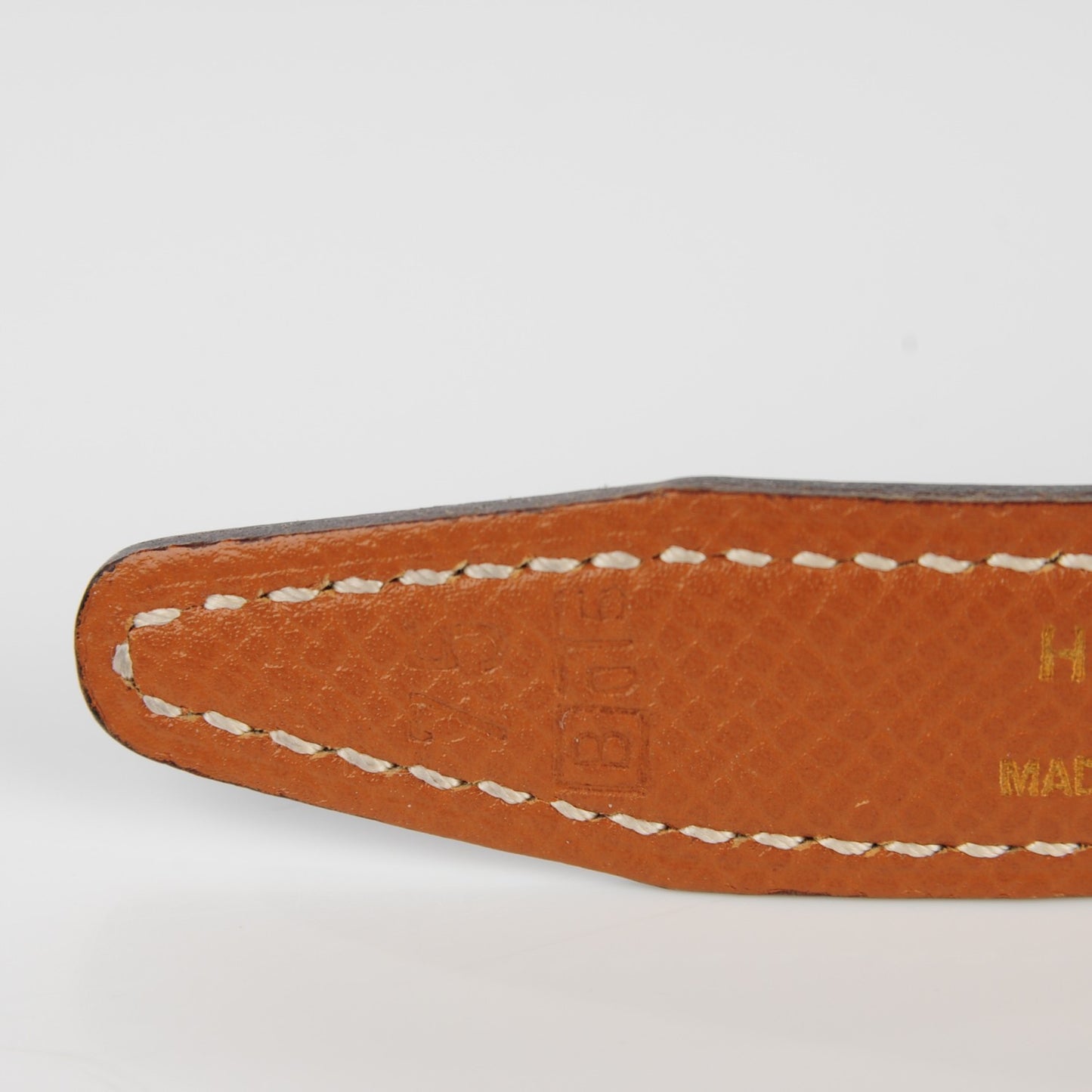 Box Courchevel 18mm H Belt 75 Black Gold