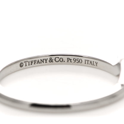 Tiffany Platinum V Band Ring 52 6 4 of 4