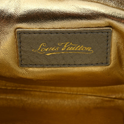 Louis Vuitton Satin Monogram Aumoniere Clutch Silver 6 of 7