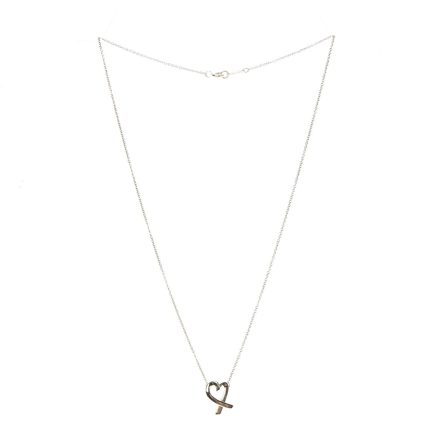 Tiffany 18K Yellow Gold Paloma Picasso Loving Heart Necklace 3 of 6