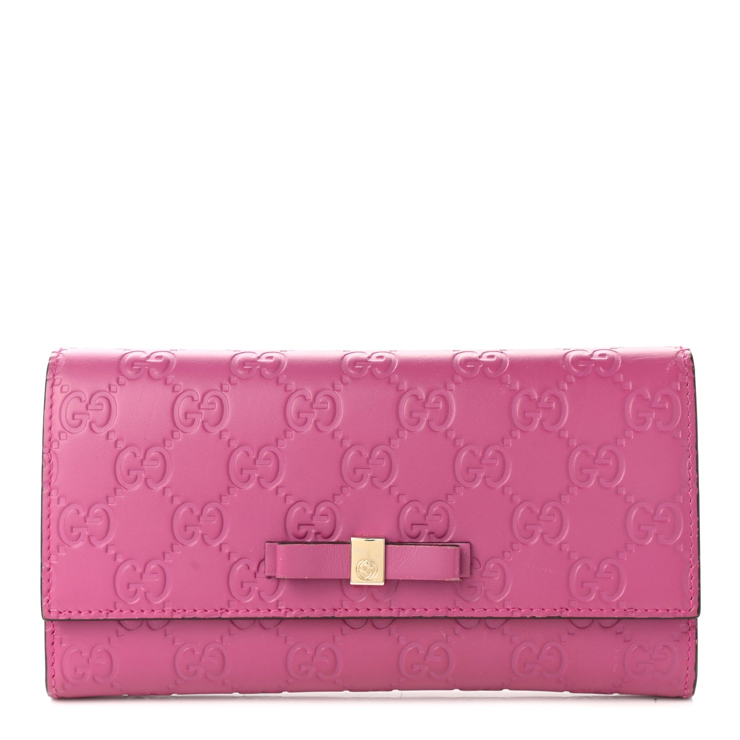 Guccissima Signature Bowy Continental Wallet Peonia Flower
