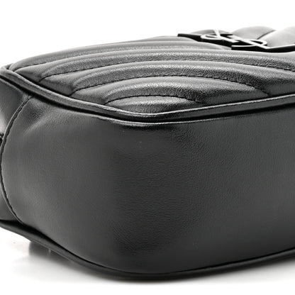 Saint Laurent Calfskin Matelasse Monogram Lou Belt Bag Black 8 of 11