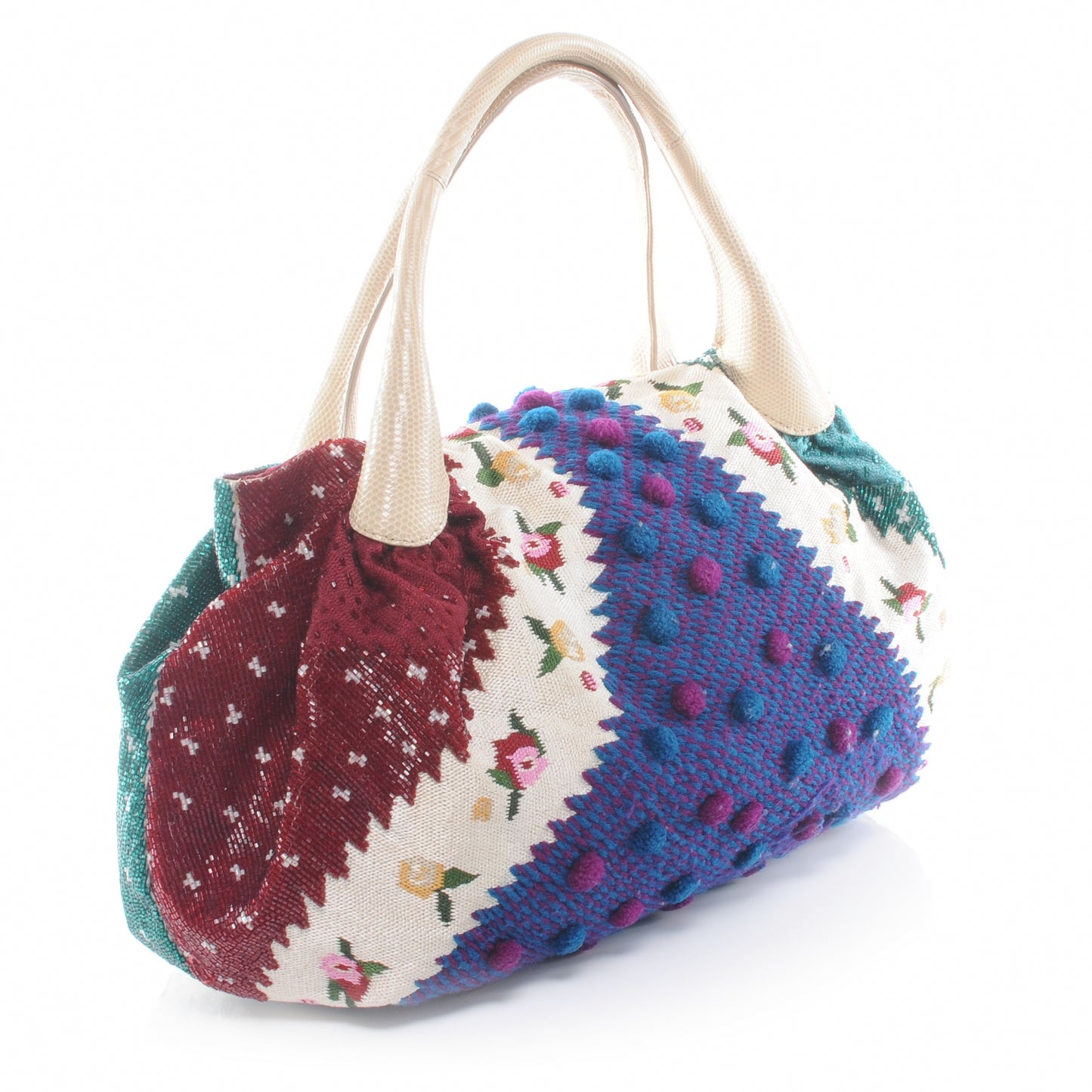 Lizard Canvas Aspen Embroidered Spy Multicolor Panna
