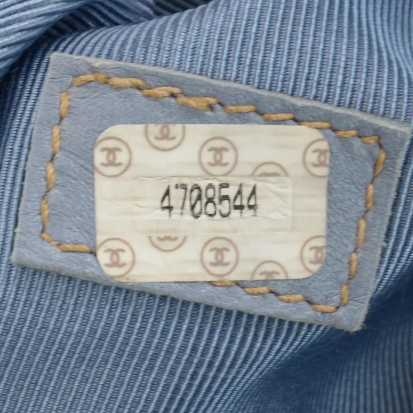 Denim CC Tortoise Handle Bag