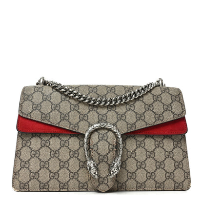 Gucci GG Supreme Monogram Small Dionysus Shoulder Bag Red 1 of 10