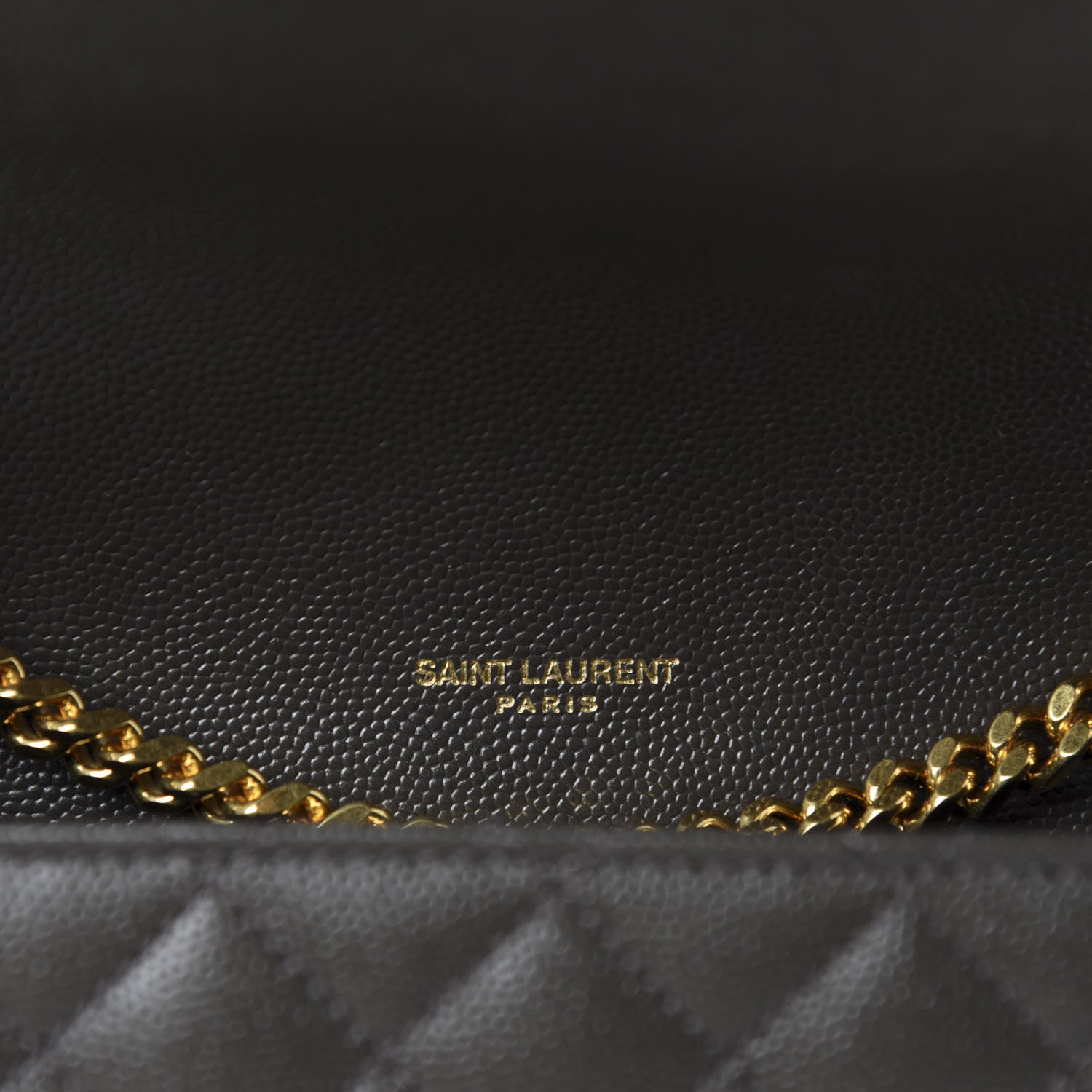 Saint Laurent Grain De Poudre Textured Mixed Matelasse Triquilt Small Monogram Satchel Pebble 9 of 10