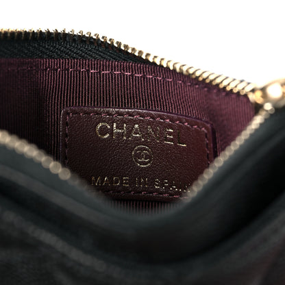 Chanel Caviar Quilted CC Zip Card Holder Black 8 of 9