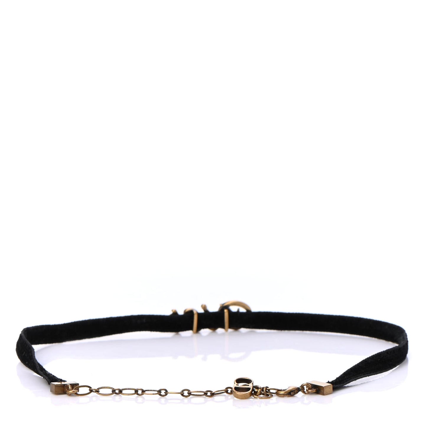 Velvet Pearl DIOR Choker Necklace Black