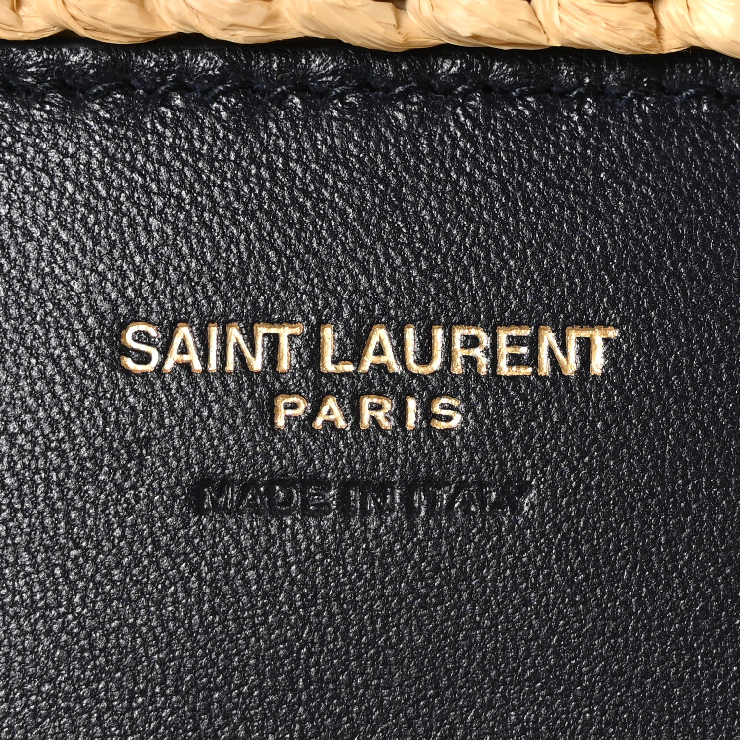 Saint Laurent Raffia Rive Gauche Tote Natural 6 of 10