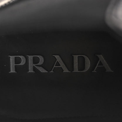 Prada Spazzolato Rois Mens Monolith Chelsea 55mm Ankle Boots 9 Black 8 of 9