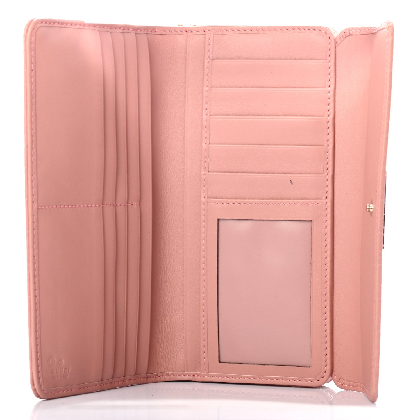 Soft Microguccissima Continental Zip Wallet Soft Pink