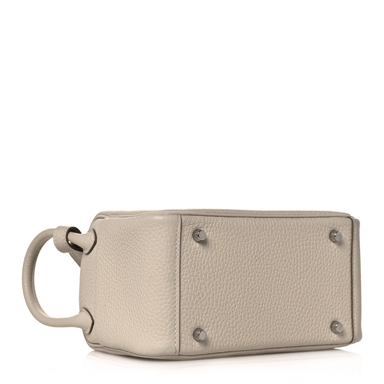 Hermes Taurillon Clemence Mini Lindy 20 Craie 4 of 13