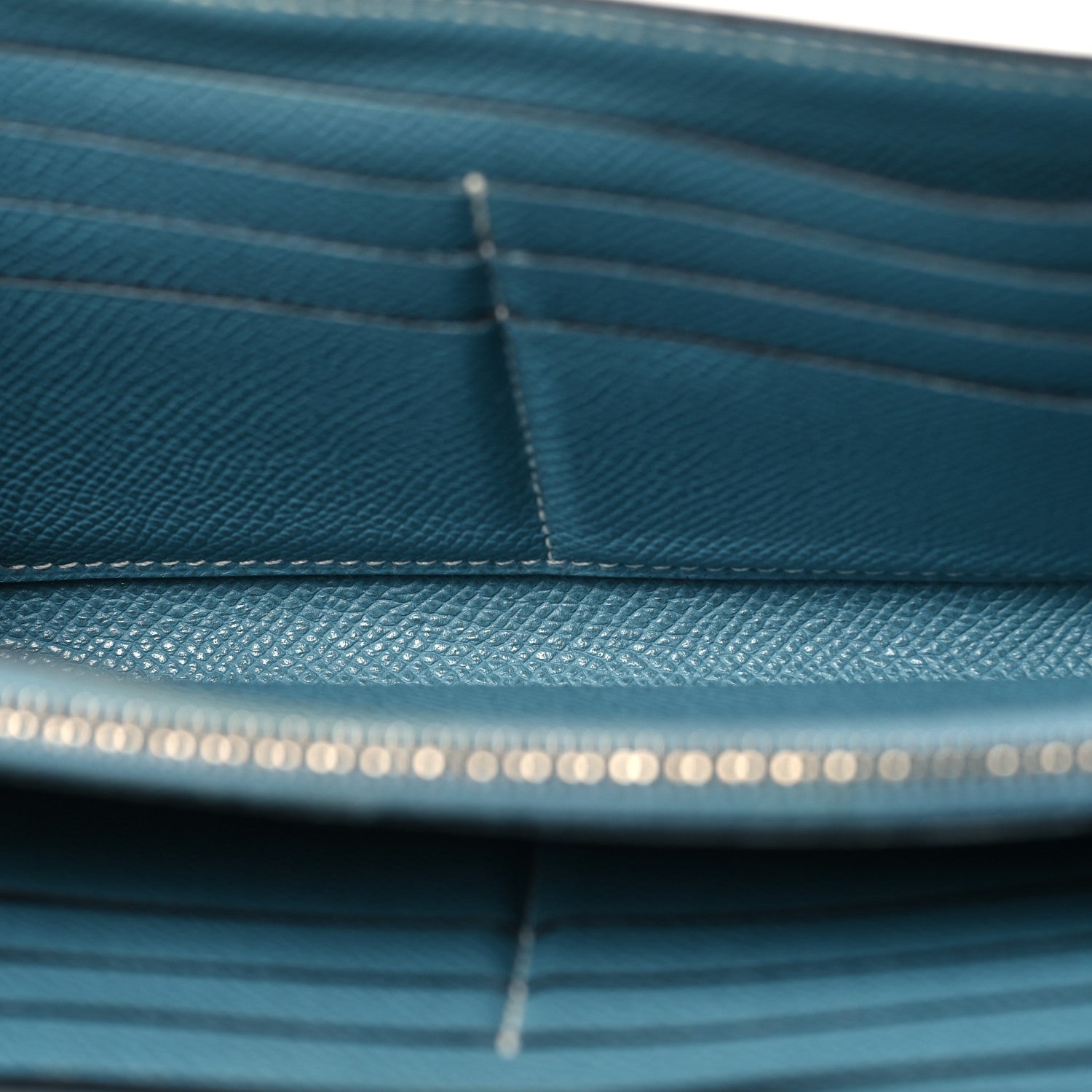 Hermes Epsom Kelly Longue Wallet Blue Jean 5 of 13