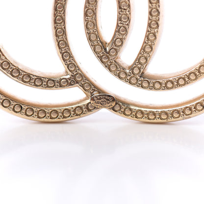 Chanel Crystal CC Brooch Light Gold 3 of 3