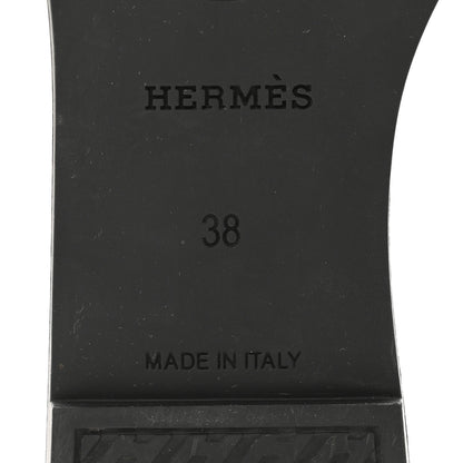 Hermes Rubber Aloha Sandals 38 Black 6 of 8