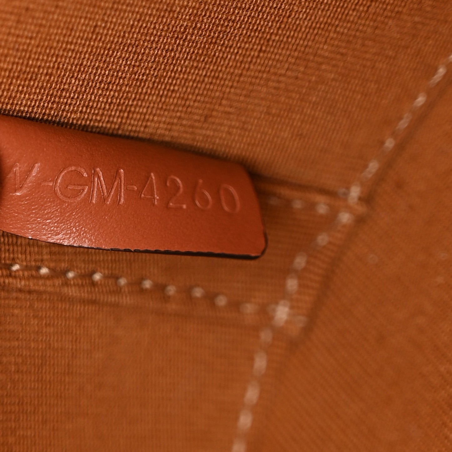 Calfskin Triomphe Canvas Medium Tambour Bag Tan