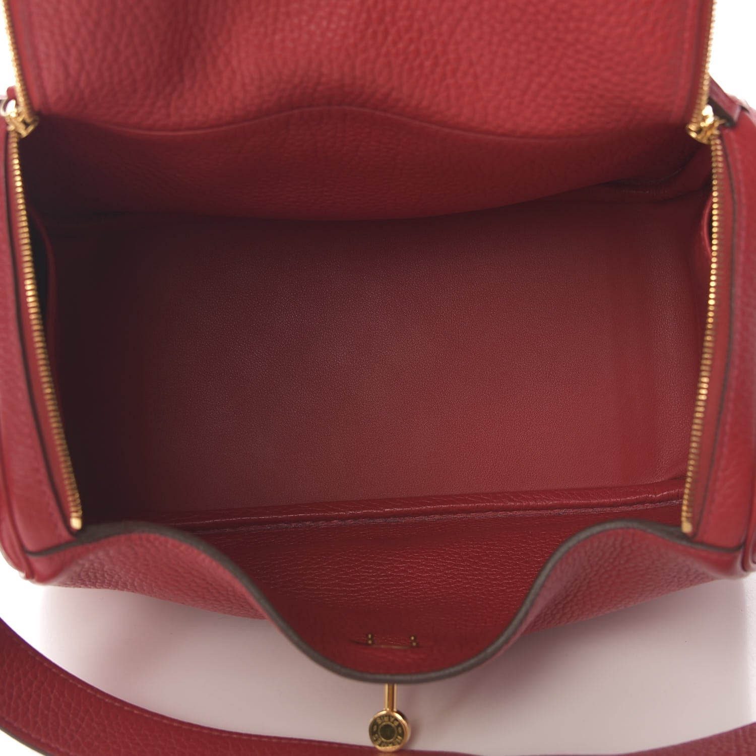 Hermes Taurillon Clemence Lindy 26 Rouge Casaque 5 of 10