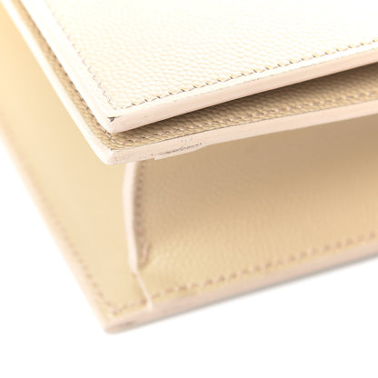 Saint Laurent Grain De Poudre Classic Kate Monogram Clutch Nude Powder 8 of 10