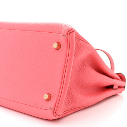 Hermes Taurillon Clemence Kelly Retourne 35 Rose Azalee 10 of 16