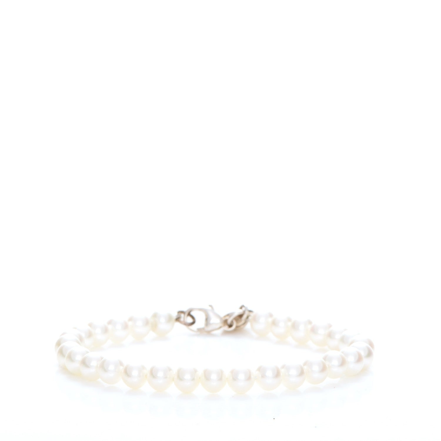 Tiffany Sterling Silver Pearl Ziegfeld Bracelet 1 of 7