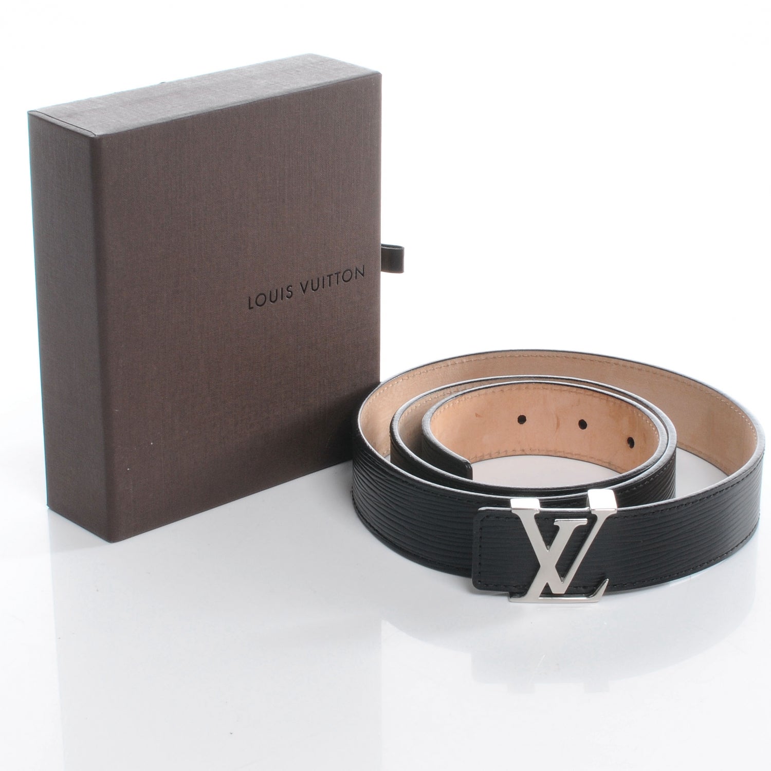 Louis Vuitton Epi Initials Belt size 90 36 Black 7 of 7