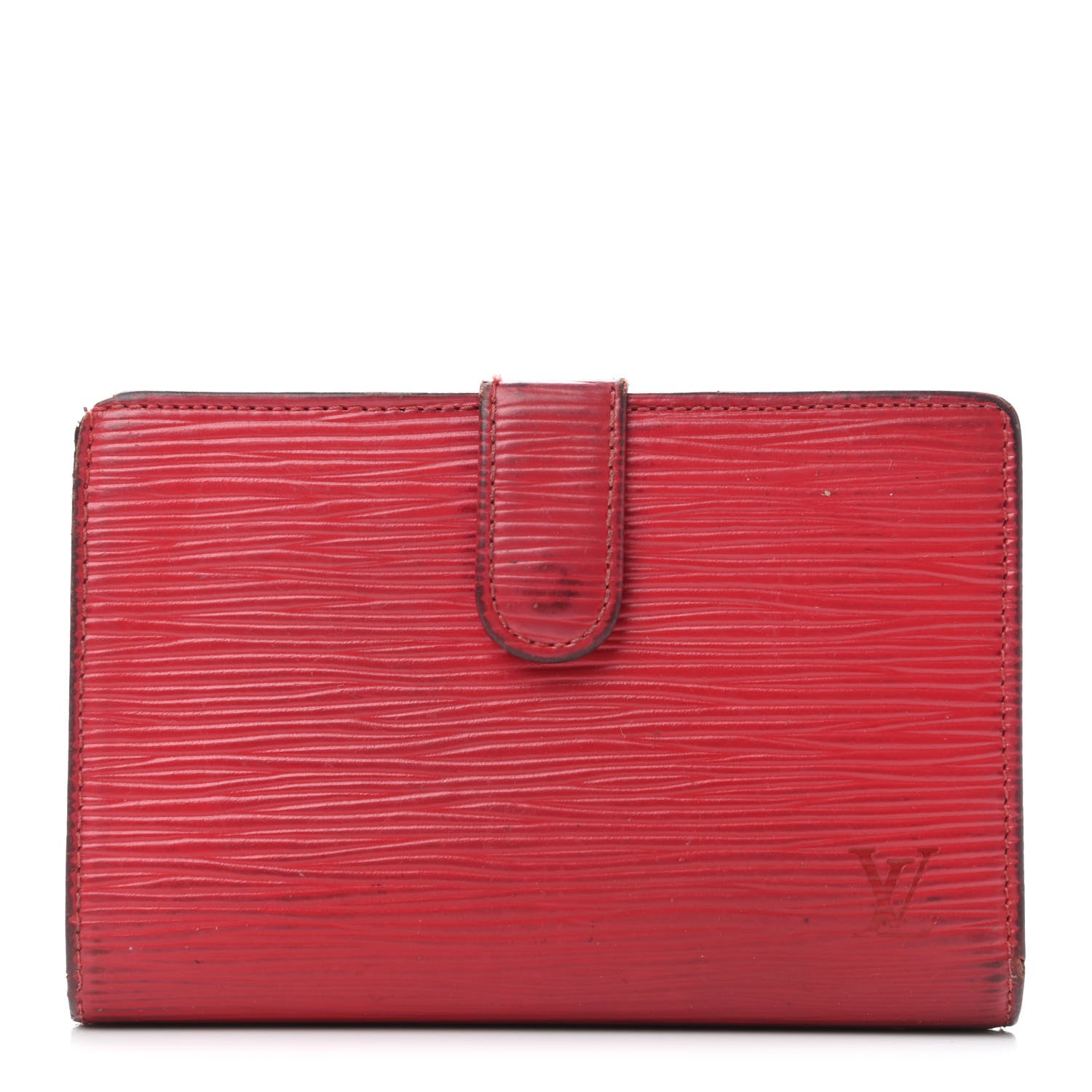 Louis Vuitton Epi French Purse Wallet Castillan Red 1 of 11