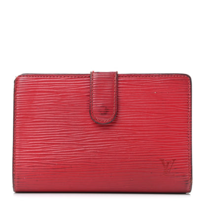 Louis Vuitton Epi French Purse Wallet Castillan Red 1 of 11