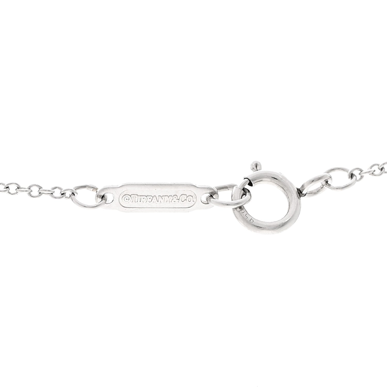 Tiffany Platinum Diamond Small Cross Pendant Necklace 5 of 6