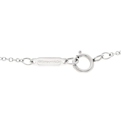 Tiffany Platinum Diamond Small Cross Pendant Necklace 5 of 6