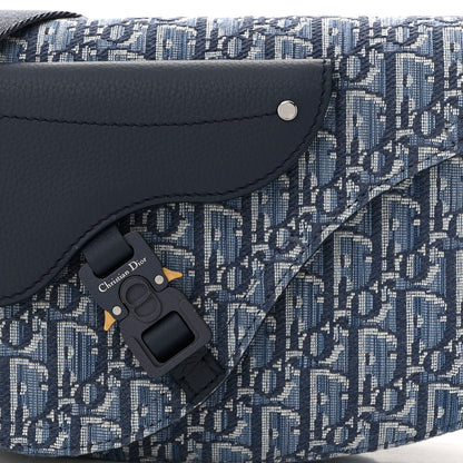 Christian Dior Oblique Saddle Messenger Pouch Blue 8 of 10
