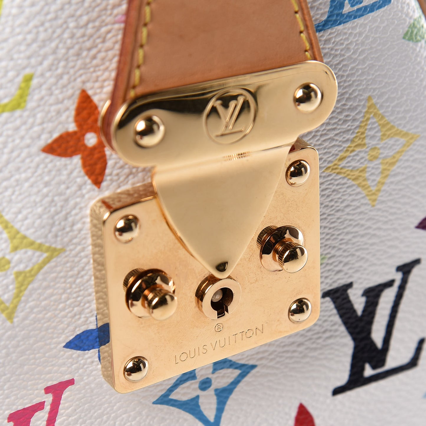 Monogram Multicolor Speedy 30 White