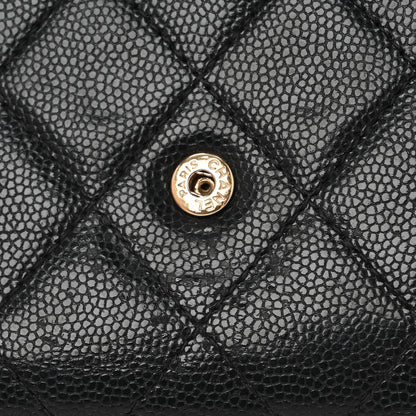 Chanel Caviar Quilted Medium Flap Wallet Black 12 of 12