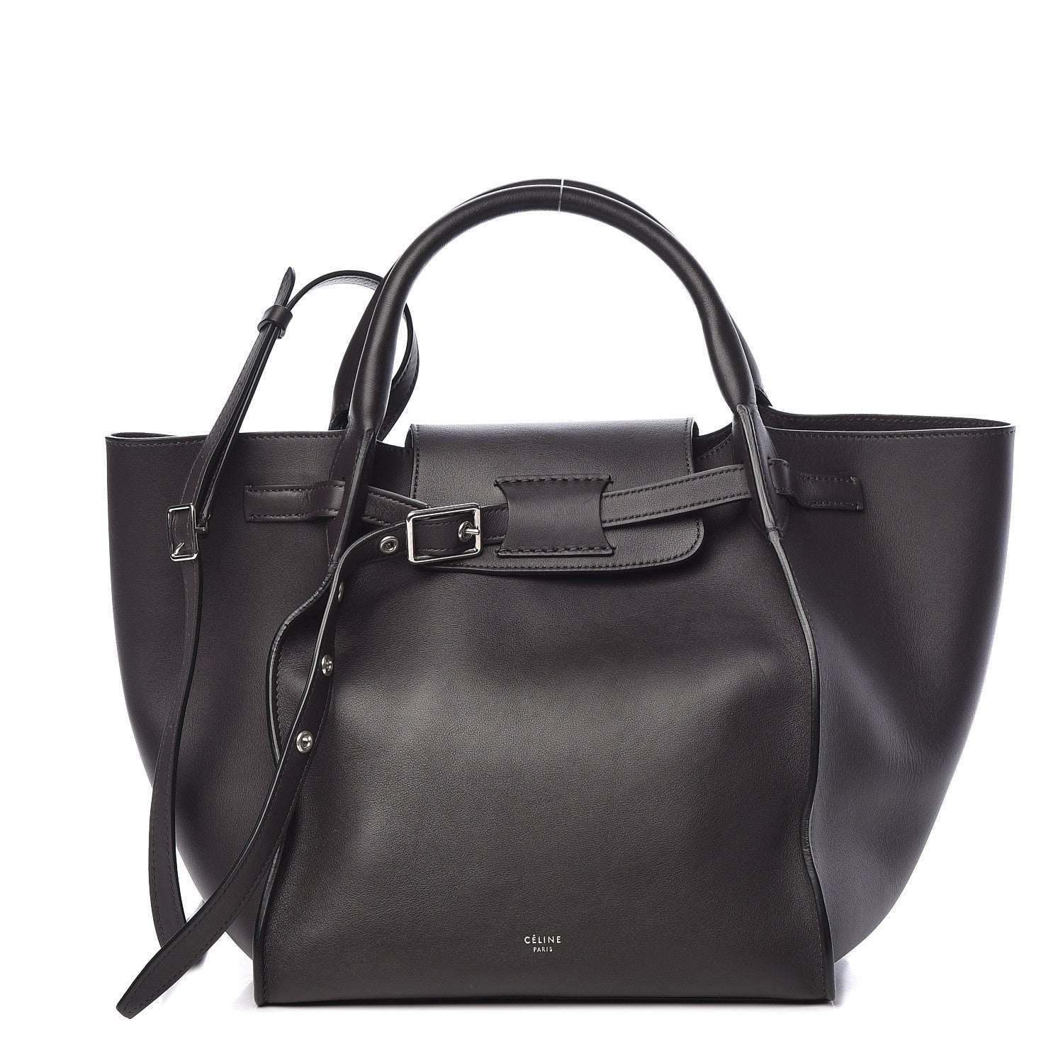 Celine Smooth Calfskin Small Big Bag Liquorice 1 of 12