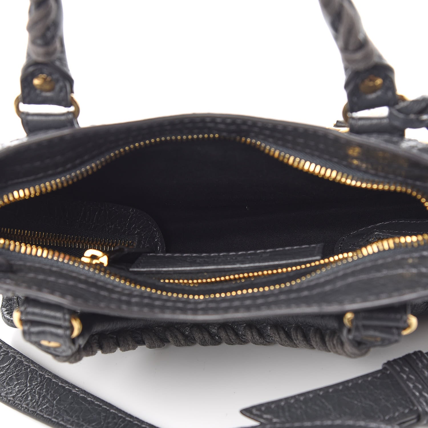 Balenciaga Agneau Giant 12 Gold Hardware Mini City Gris Fossile 4 of 9