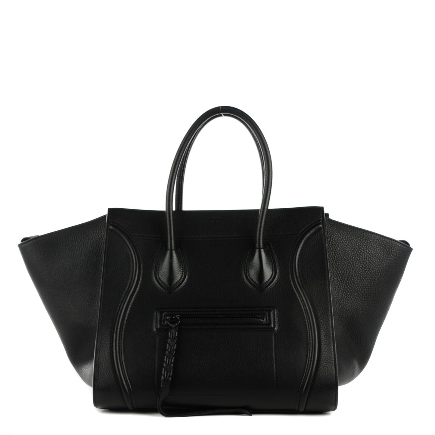 Supple Calfskin Medium Phantom Luggage Black