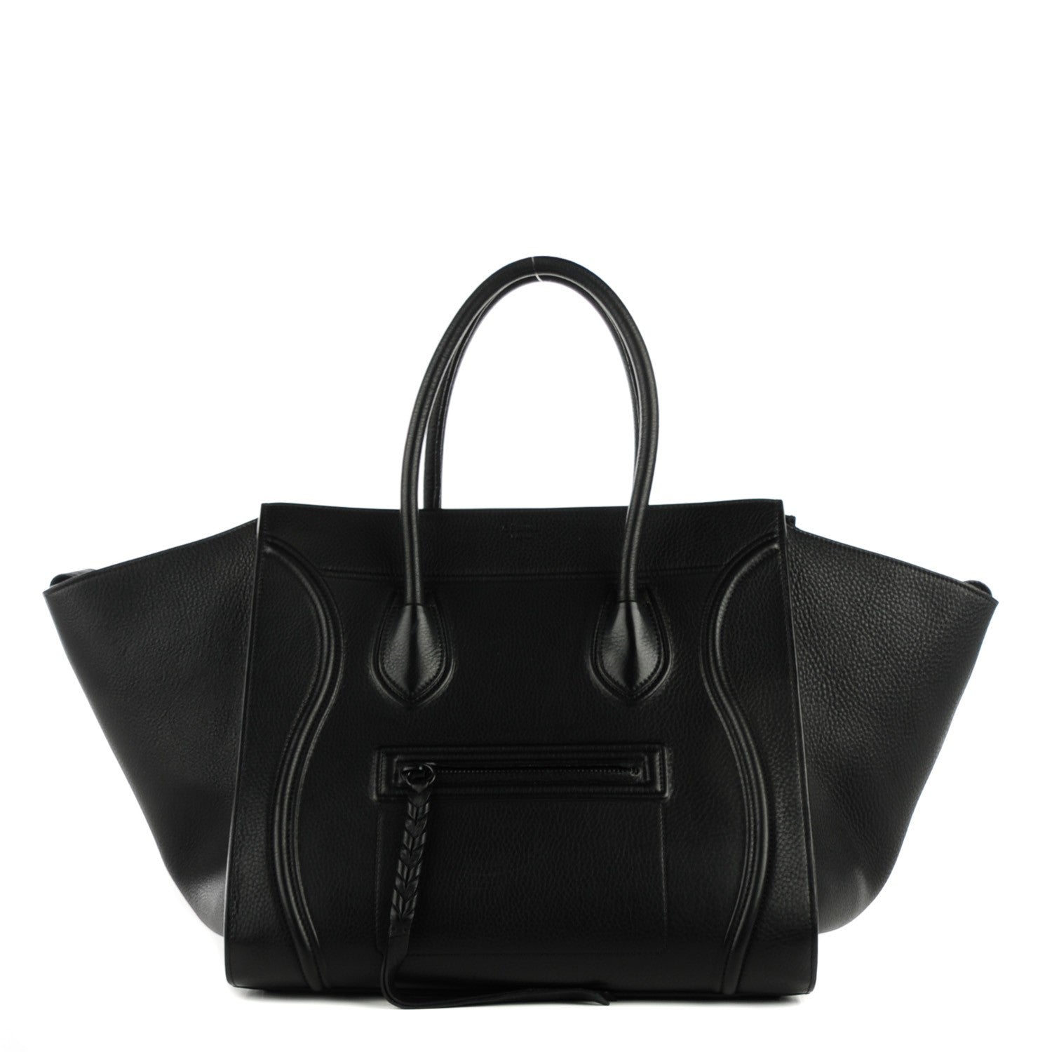Celine Supple Calfskin Medium Phantom Luggage Black 1 of 7