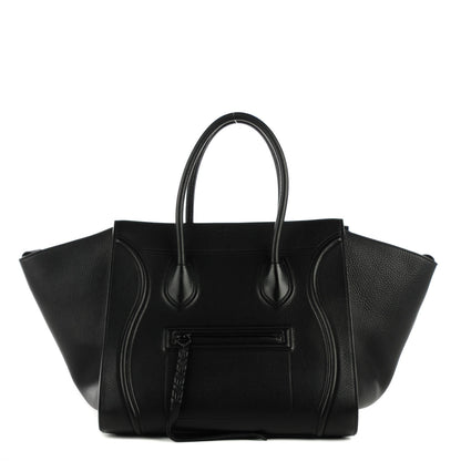 Celine Supple Calfskin Medium Phantom Luggage Black 1 of 7