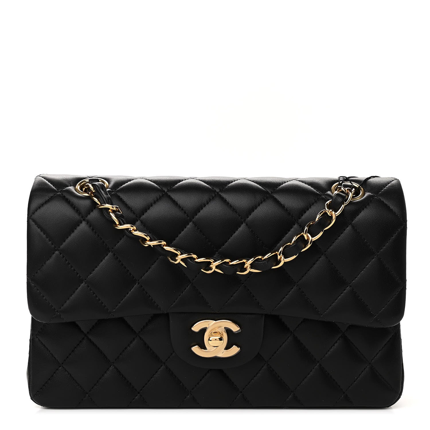 Chanel Lambskin Quilted Small Double Flap Black 1 of 11