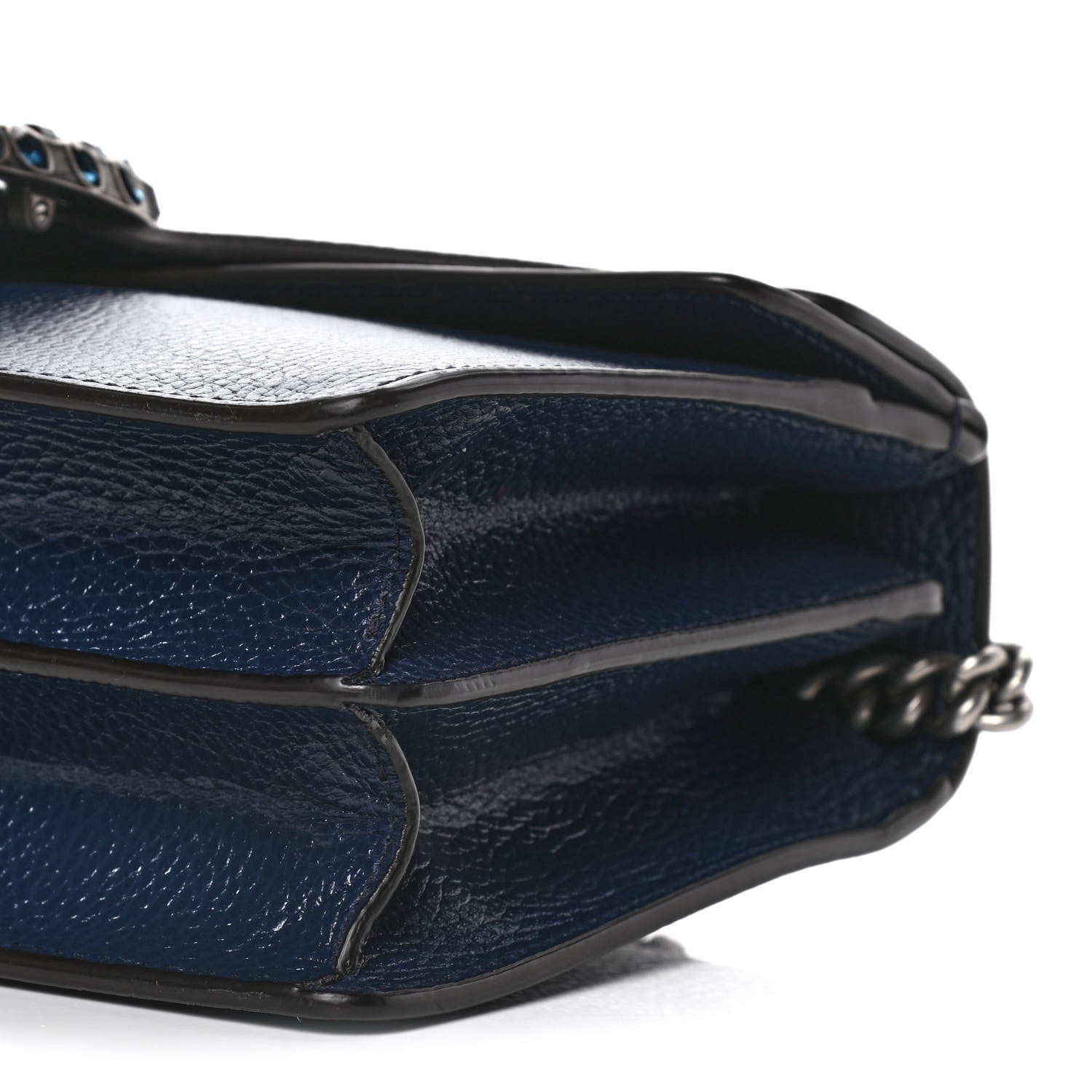 Gucci Dollar Calfskin Crystal Small Dionysus Shoulder Bag Blue Agata Montana Sapphire 6 of 12