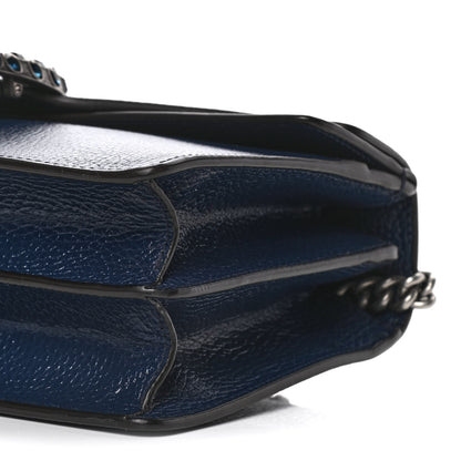 Gucci Dollar Calfskin Crystal Small Dionysus Shoulder Bag Blue Agata Montana Sapphire 6 of 12