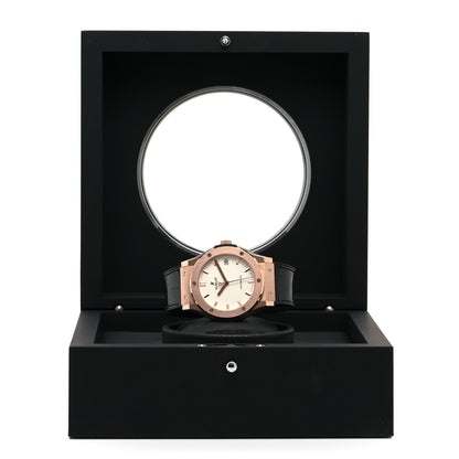 Hublot Titanium 18K Rose Gold Alligator 45mm Classic Fusion Automatic Watch 511.OX.2611.LR 5 of 5