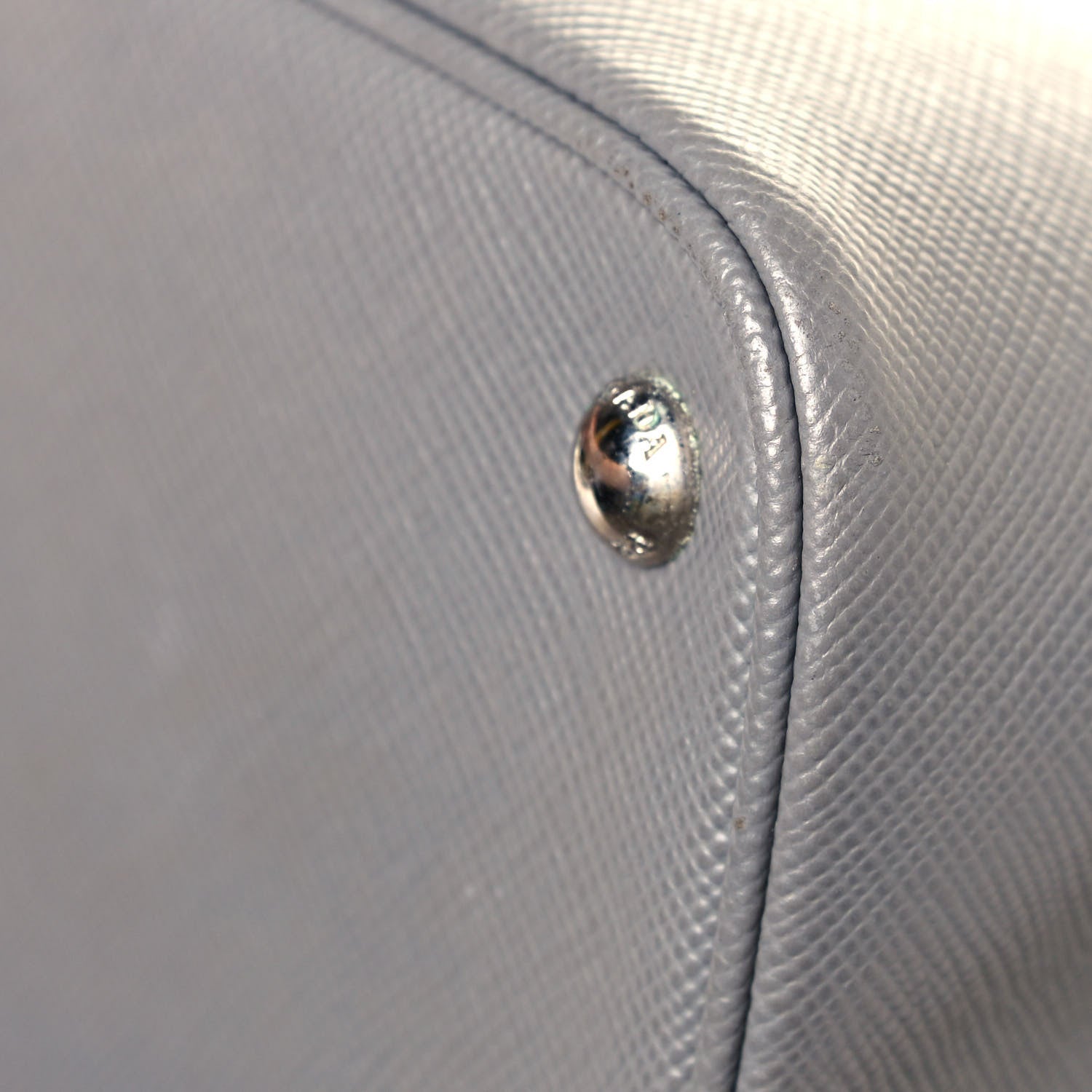 Prada Saffiano Cuir Medium Double Handle Tote Marmo Salvia 7 of 11