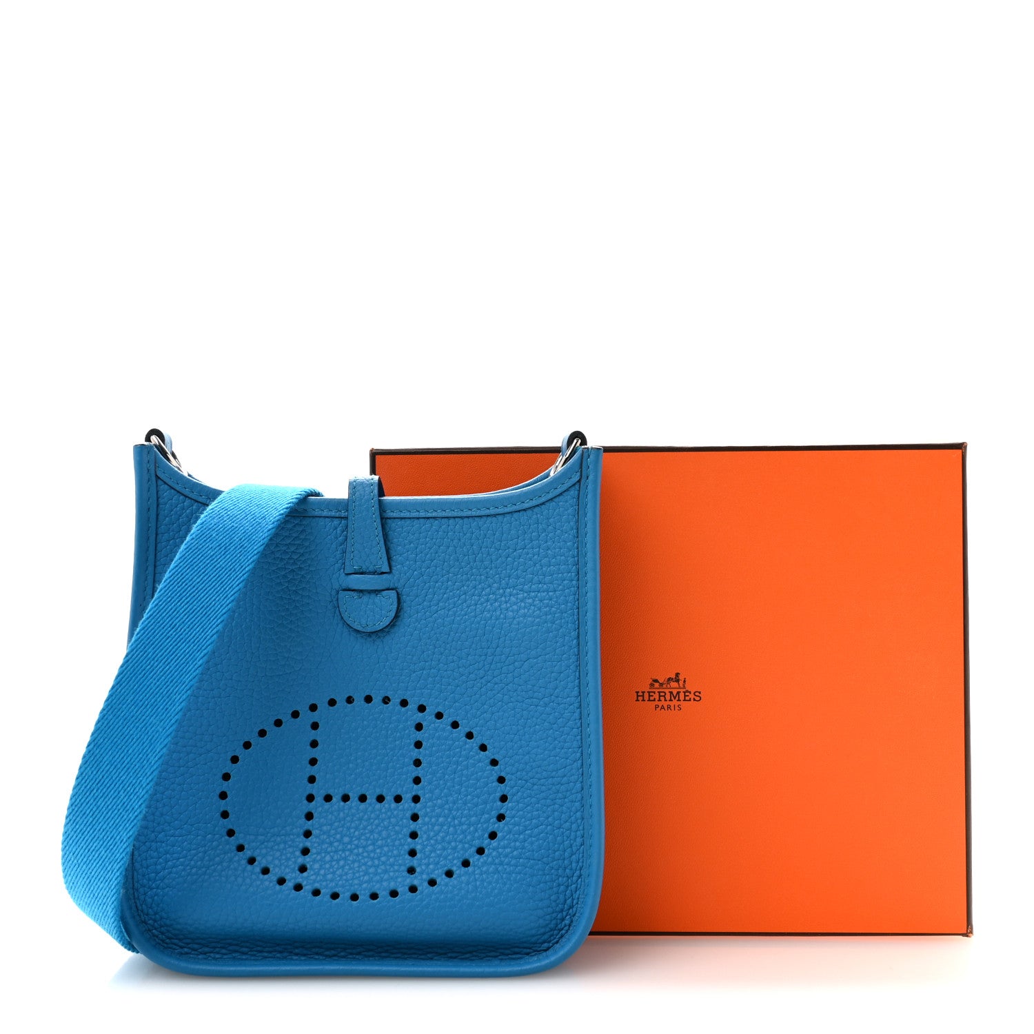 Hermes Taurillon Clemence Evelyne TPM Bleu Zanzibar 11 of 11