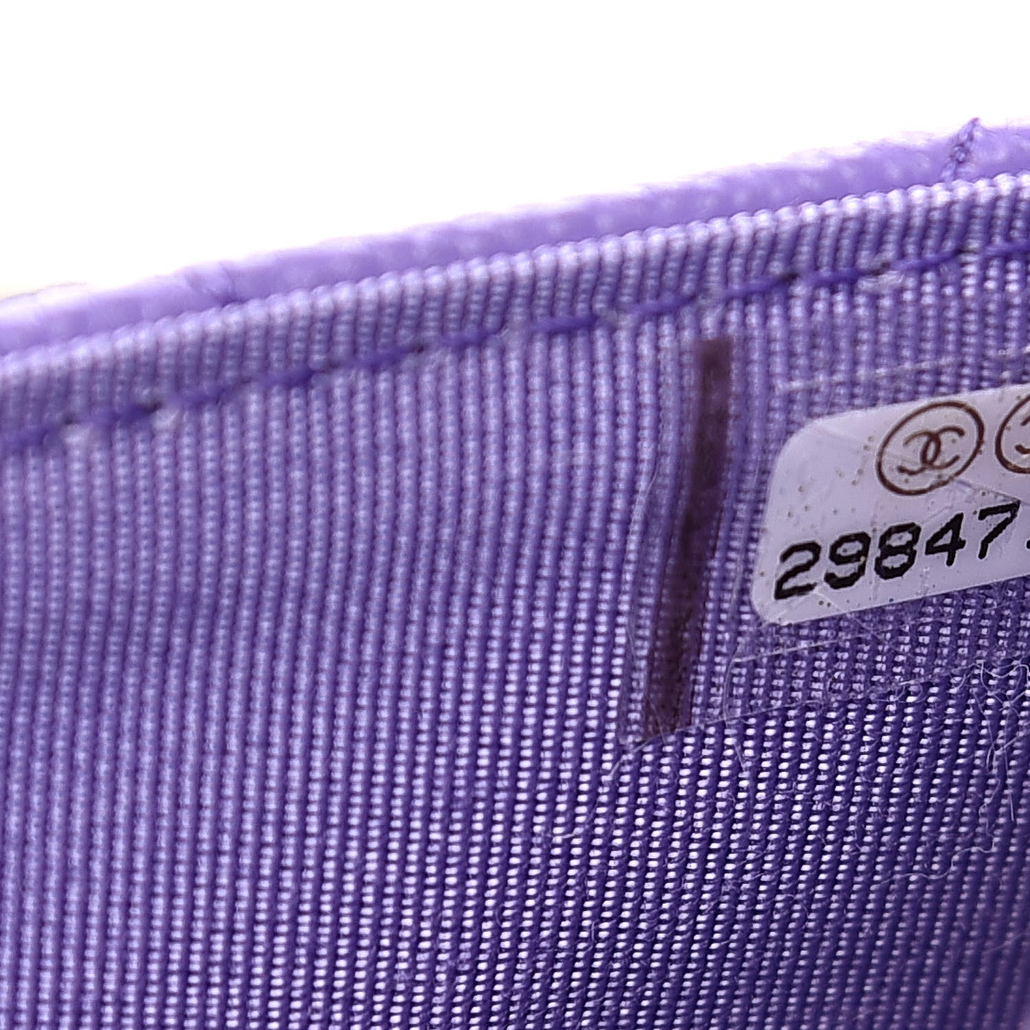 Chanel Caviar Quilted Wallet On Chain WOC Purple 7 of 12