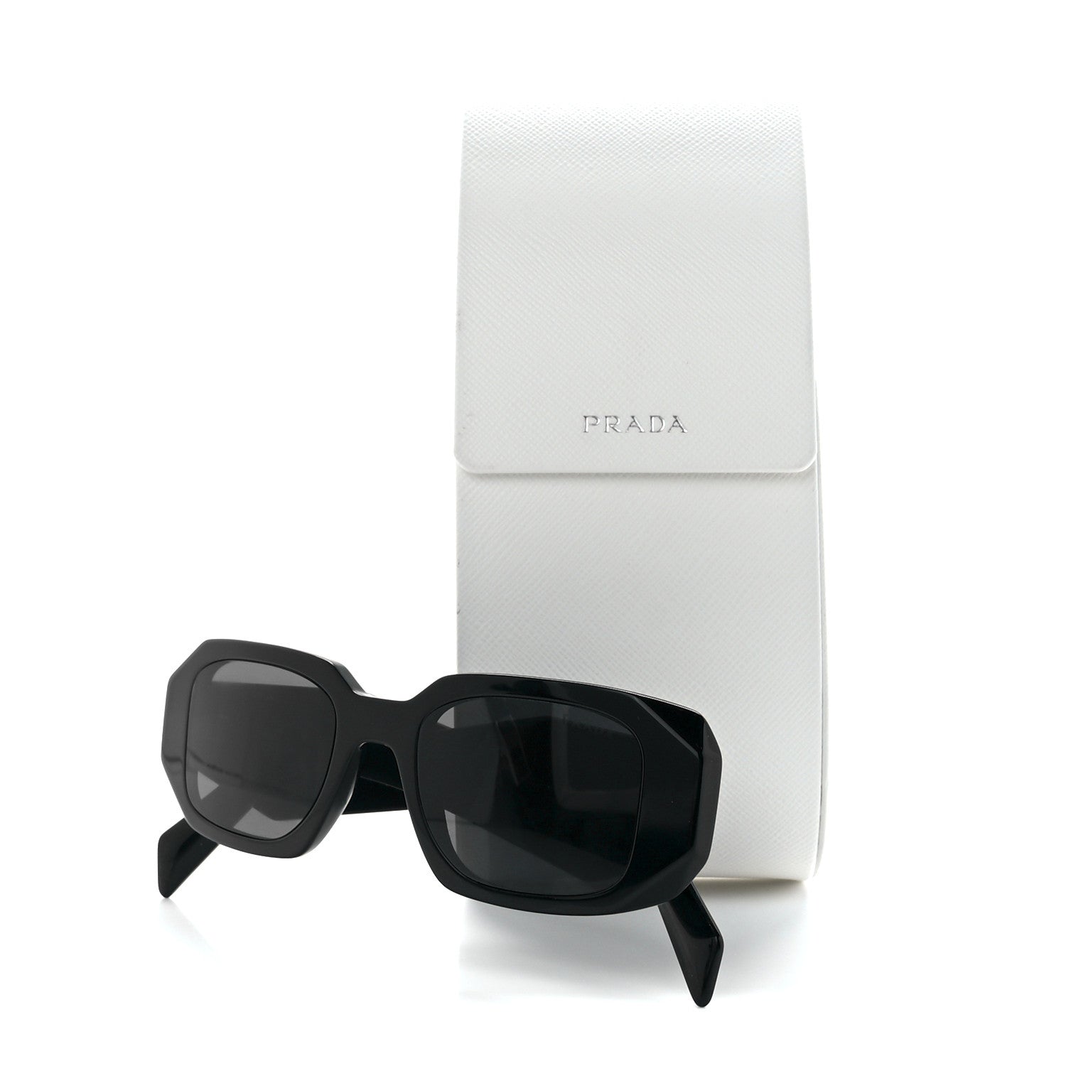 Prada Acetate Symbole Sunglasses SPR 17W Black 8 of 8
