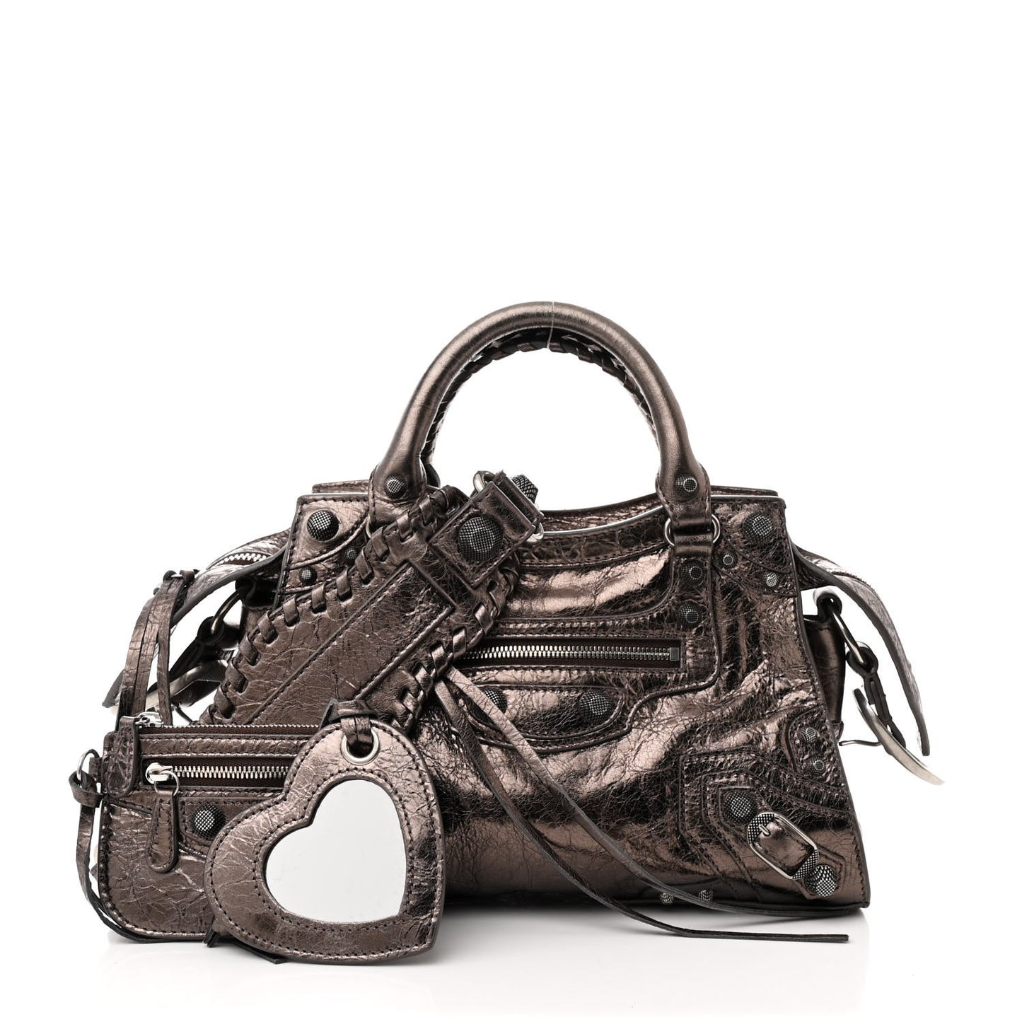 Metallic Agneau Arena Neo Cagole City Dark Bronze