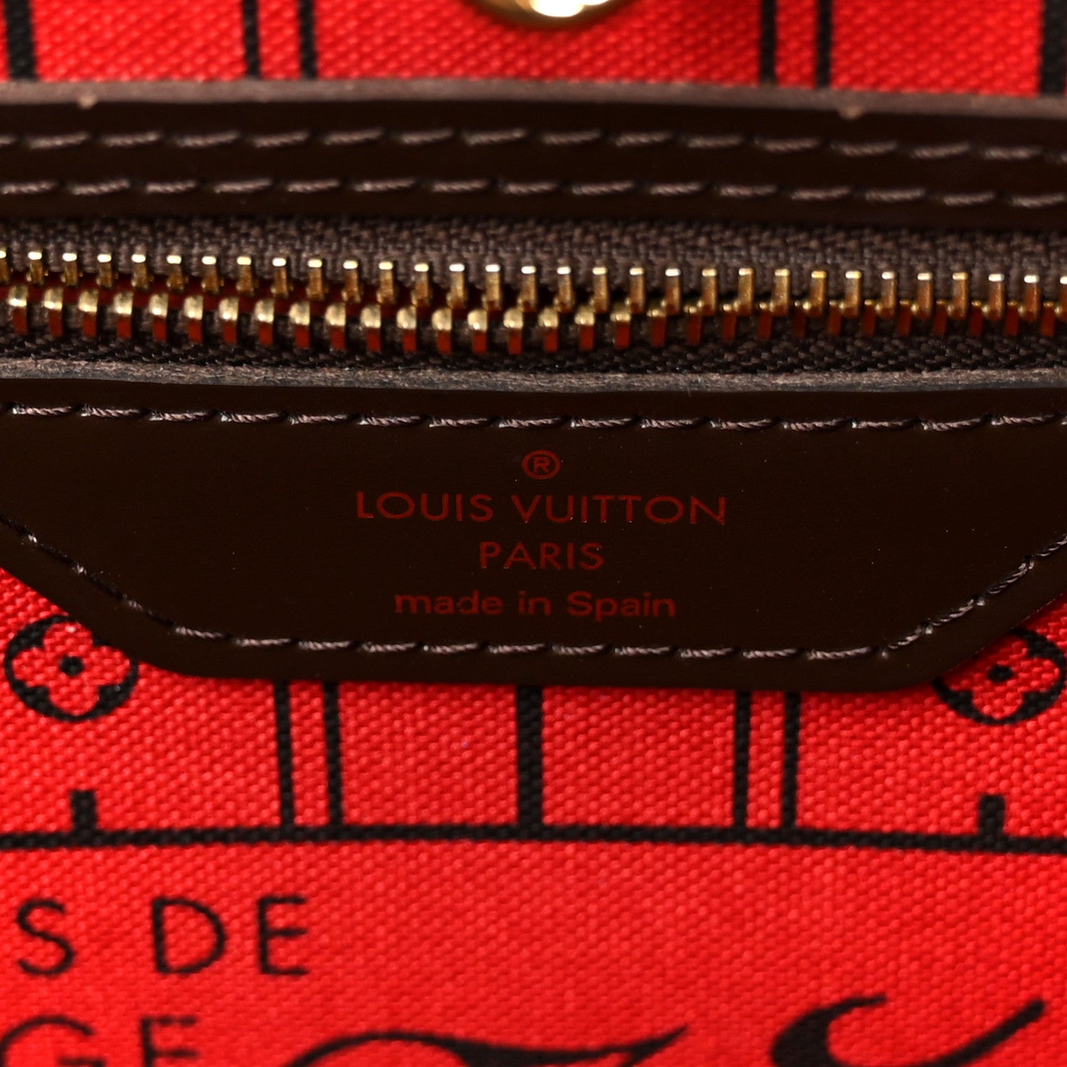 Louis Vuitton Damier Ebene Neverfull MM 7 of 10